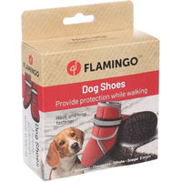 Produktbild von Kajan Hundeschuhe Flamingo Rot Neopren Größe S mit reflektierenden Elementen 2 Stück