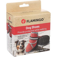 Produktbild von Kajan Pfotenschuhe für Hunde Flamingo Rot Neopren Größe M