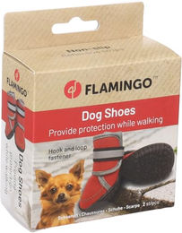 Kajan Pfotenschuhe für Hunde Flamingo Rot Neopren XS – Bild 1 von 3
