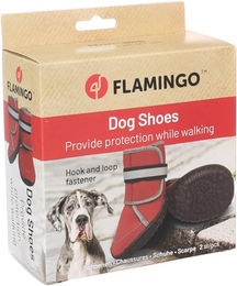 Kajan Pfotenschuhe für Hunde Flamingo Rot Neopren XXL 2 Stück – Bild 1 von 3