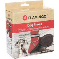 Produktbild von Kajan Pfotenschuhe für Hunde Flamingo Rot Neopren XXL 2 Stück