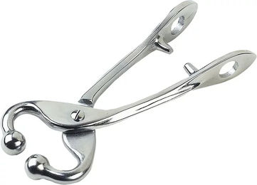 Produktbild von KAMER Fliegenklemme ohne Kette aus Metall in Silber