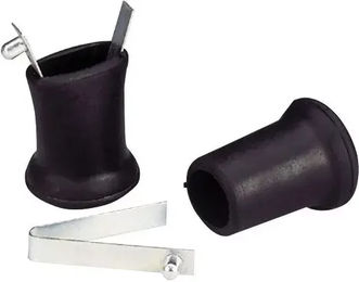Produktbild von KAMER Kit für verchromte Flankenspange aus Metall in Silber und Schwarz