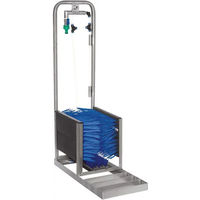 Produktbild von KAMER Stiefelreiniger Set mit 5 Bürsten aus Edelstahl in Silber und Blau