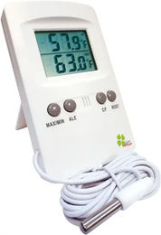 Produktbild von KAMER Thermometer für Innen und Außen mit Doppelanzeige in Weiß