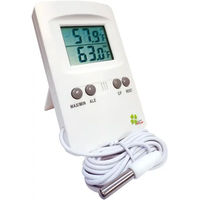Produktbild von KAMER Thermometer für Innen und Außen mit Doppelanzeige in Weiß