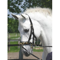 Produktbild von Kappzaum BU Professional Leder Schwarz für Vollblut und Warmblut