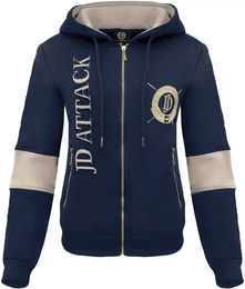 Produktbild von Kapuzenjacke JD Attack Stefanie für Damen aus Baumwolle Blau XS