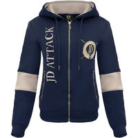 Produktbild von Kapuzenjacke JD Attack Stefanie für Damen aus Baumwolle Blau XS