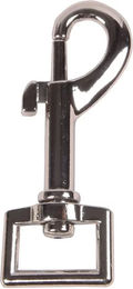 Karabiner mit quadratischem Auge aus Edelstahl in Silber 20 mm – Bild 1 von 1