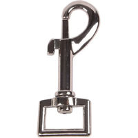 Produktbild von Karabiner mit quadratischem Auge aus Edelstahl in Silber 20 mm