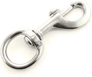 Produktbild von Karabinerhaken aus Metall in Silber von Umbria Equitazione für Pferde