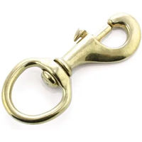 Produktbild von Karabinerhaken Umbria Equitazione für Pferde aus Messing in Goldoptik
