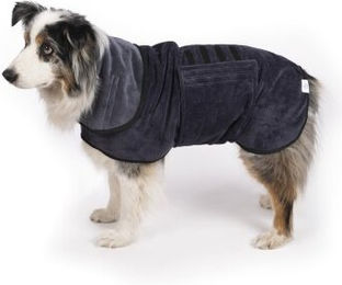 KaraLuna Bademantel für Hunde aus Polyester in Schwarz Größe L – Bild 1 von 3