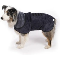 Produktbild von KaraLuna Bademantel für Hunde aus Polyester in Schwarz Größe L