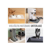 Produktbild von KaraLuna Basic Napfunterlage aus Silikon für Hunde und Katzen Schwarz 48x30 cm - 48 cm