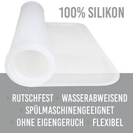 KaraLuna Basic Silikon Napfunterlage für Hunde und Katzen transparent 60x40 cm - 1 Stk. – Bild 1 von 9