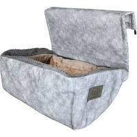 Produktbild von KaraLuna Heizungsliege für Katzen XXL in Grau mit waschbarem Polyester-Bezug