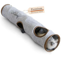 Produktbild von KaraLuna Katzentunnel XXL Katzenhöhle aus Polyester Grau