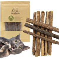 Produktbild von KaraLuna Matatabi Sticks zur Zahnpflege für Katzen 8 Stück Naturholz