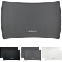 Produktbild von KaraLuna Napfunterlage aus Silikon für Hunde und Katzen Grau 48x30 cm - 48 cm