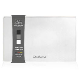 KaraLuna Silikon Napfunterlage für Hund und Katze transparent 48 x 30 cm eckig - 48 cm – Bild 1 von 10