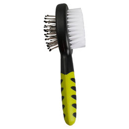 Karlie 2 in 1 Borsten- und Stiftbürste für Nagetiere aus Gummi Schwarz/Grün – Bild 1 von 7