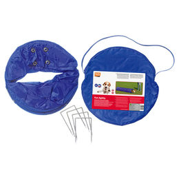 Karlie Agility Tunnel für Welpen und kleine Rassen Blau 525 x 60 x 60 cm – Bild 1 von 3