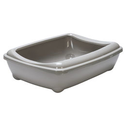 Produktbild von Karlie Arist-O-Cat Katzentoilette offene Schalentoilette aus Kunststoff grau 57 x 43 x 16,5 cm