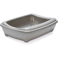 Produktbild von Karlie Arist-O-Tray Katzentoilette offene Schale aus Kunststoff grau 50 x 38 x 14 cm