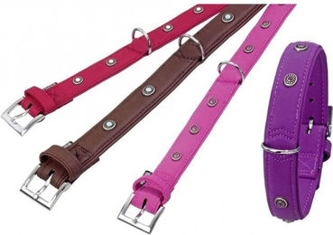 Karlie Art Buffalo Deco Halsband aus Kunstleder Rot 60 cm L-XL – Bild 1 von 1