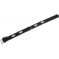 Produktbild von Karlie Art Buffalo Oak Halsband aus Kunstleder Schwarz-Beige XL 65cm 40mm