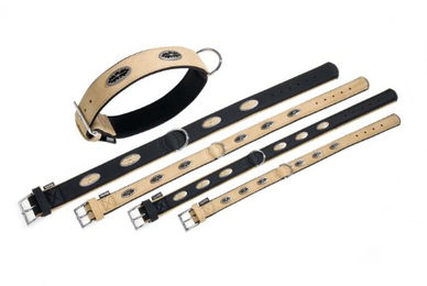 Karlie Art Buffalo Oak Hundehalsband aus Kunstleder Beige-Schwarz XL – Bild 1 von 3