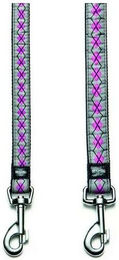 Karlie Art Joy Plus Hundeleine Rhombus aus Nylon in Pink 100 cm x 15 mm – Bild 1 von 2