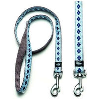 Produktbild von Karlie Art Joy Plus Leine Rhombus aus Nylon Blau 100 cm x 20 mm