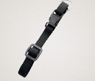 Karlie Art Sportiv Basic Hundehalsband aus Nylon Schwarz Größe S 30-45 cm mit Zugentlastung – Bild 1 von 7