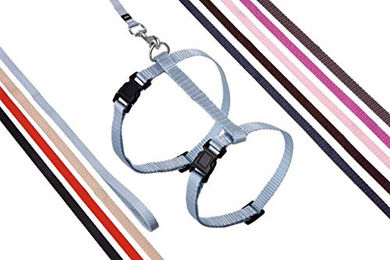 Karlie Art Sportiv Plus Hundegeschirr mit Leine aus Polyester in Hellpink Größe L 110 cm – Bild 1 von 2