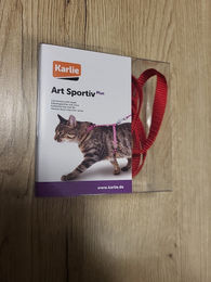 Karlie Art Sportiv Plus Katzengeschirr mit Leine Rot 110 cm – Bild 1 von 8