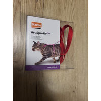 Produktbild von Karlie Art Sportiv Plus Katzengeschirr mit Leine Rot 110 cm