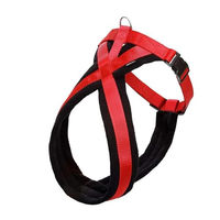 Produktbild von Karlie Art Sportiv Plus Sportgeschirr Cross Schwarz Rot 25mm 48-55cm