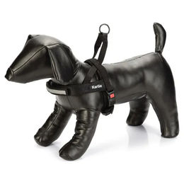 Karlie Art Sportiv Premium Hundegeschirr aus Nylon Schwarz Größe L 62-74x2,5 cm - 1 Stk. – Bild 1 von 5