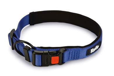 Karlie Art Sportiv Premium Hundehalsband aus Nylon in Blau wasserabweisend Größe L 50-55 cm – Bild 1 von 3