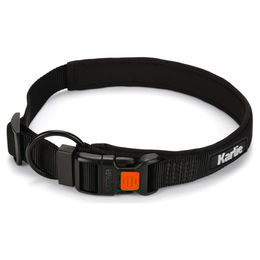 Karlie Art Sportiv Premium Hundehalsband aus Nylon in Schwarz wasserabweisend Größe L – Bild 1 von 3