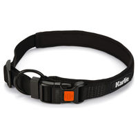 Produktbild von Karlie Art Sportiv Premium Hundehalsband aus Nylon in Schwarz wasserabweisend Größe L