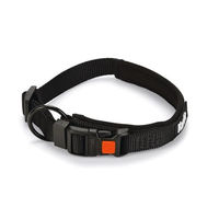 Produktbild von Karlie Art Sportiv Premium Hundehalsband aus Nylon wasserdicht Schwarz Größe M 40-45 cm - 40 cm