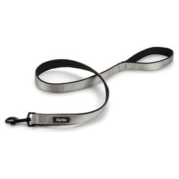 Karlie Art Sportiv Premium Hundeleine aus Nylon in Grau wasserabweisend Größe L - 120 cm – Bild 1 von 3