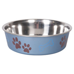 Karlie Ascar Futternapf für Hunde aus Edelstahl in Blau - 0,8 l – Bild 1 von 6