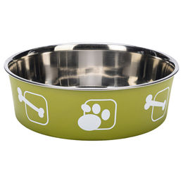 Karlie Ascar Kena Futternapf für Hunde aus Edelstahl in Grün 2200 ml - 2,2 l – Bild 1 von 2