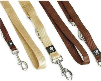Karlie ASP Führleine aus Nylon, Braun, 20 mm, 250 cm – Bild 1 von 2