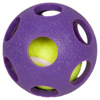Produktbild von Karlie Asteroid Ball Hundespielzeug aus TPR in Lila 9 cm